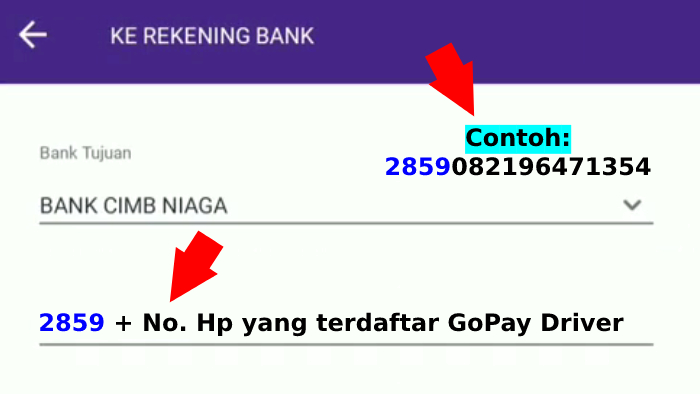 cara penggunaan kode bank 2859 dari bank niaga