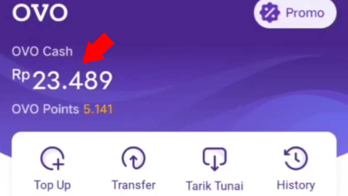 cek ovo cash untuk transfer ke rekening bank