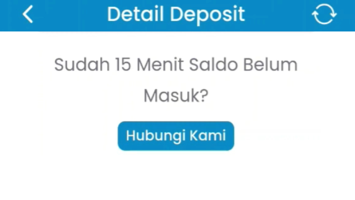 detail deposit ketika saldo belum masuk setelah 15 menit ke qiosfin