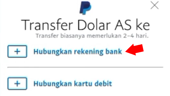 hubungkan rekening dana  yang sudah di copy