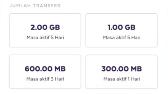 pilih jumlah transfer yang ingin dibagi via axisnet