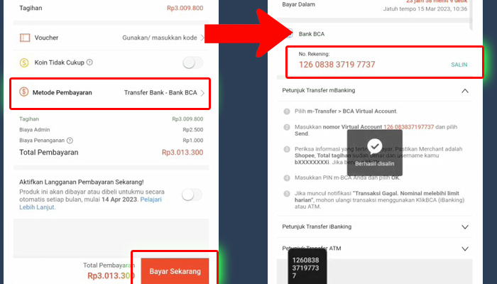 shopee no pelanggan pegadaian - total tagihan pegadaian