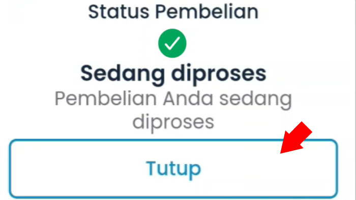 status pembelian sedang diproses qiosfin