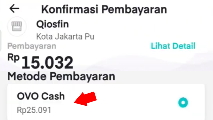 sumber dana pembayaran tagihan qiosfin pakai ovo cash