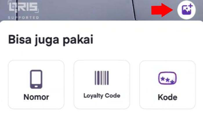 tambahkan gambar screenshoot qr code ke menu qris code