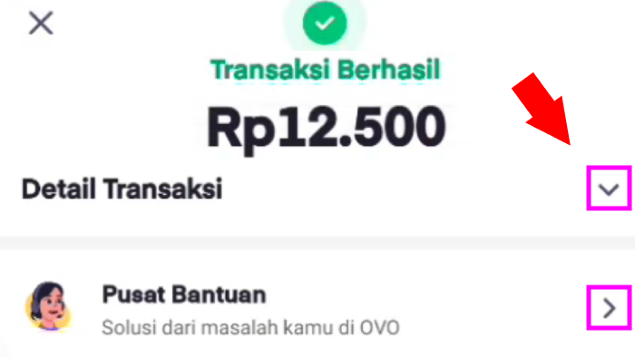 transaksi berhasil kamu bisa cek detail transaksi nya atau hubungi pusat bantuan jika transfer bermasalah