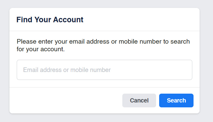 facebook email address search