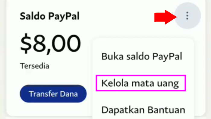 kelola mata uang paypal sebelum transfer ke gopay