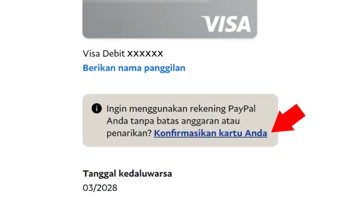 konfirmasikan kartu digital bank jago