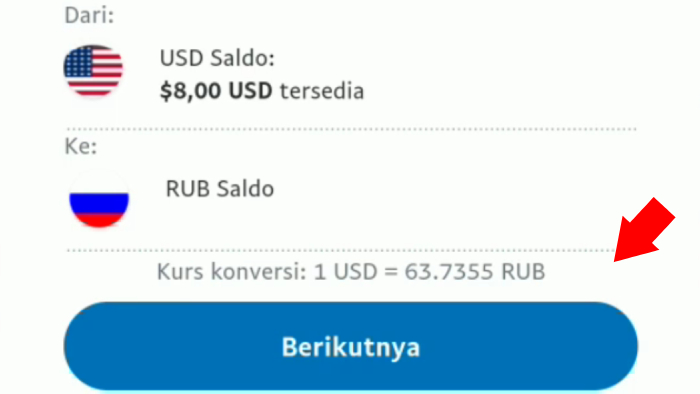 kurs konversi usd ke rub tap tombol berikutnya