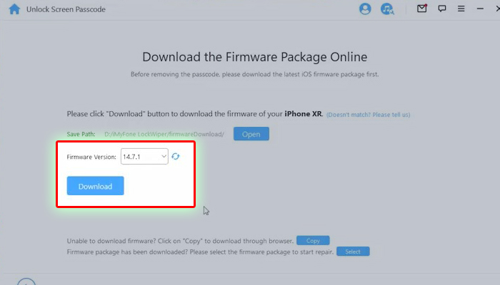 lockwiper download the firmware