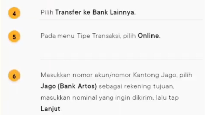 petunjuk transfer bank jago untuk aplikasi octo mobile cimb niaga 2