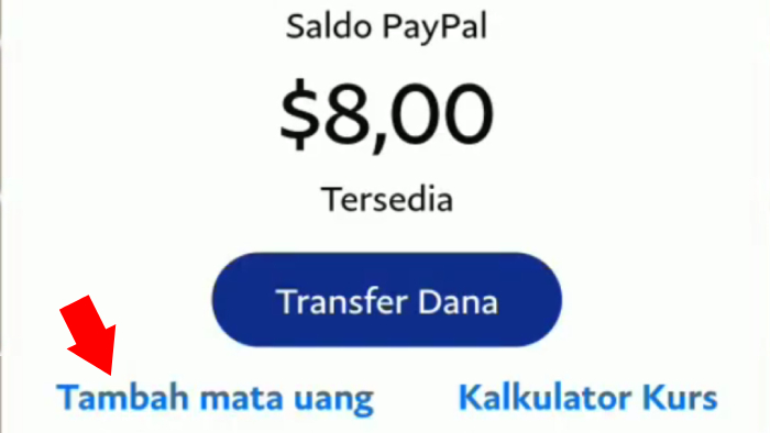 tambah mata uang pada paypal