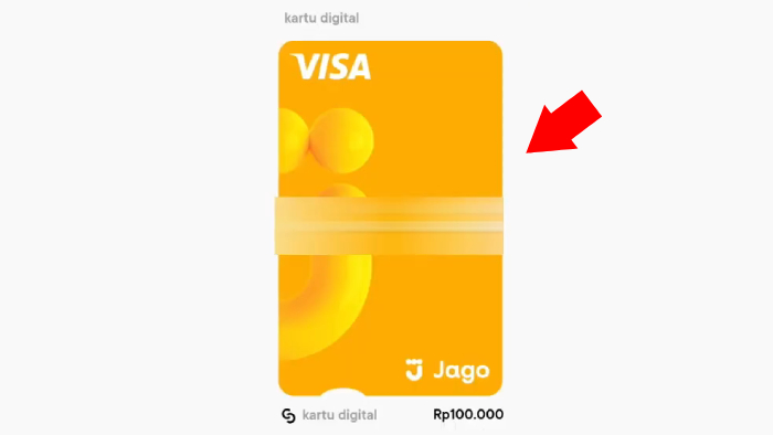 tap pada kartu digital bank jago