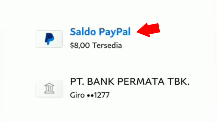 tap saldo paypal