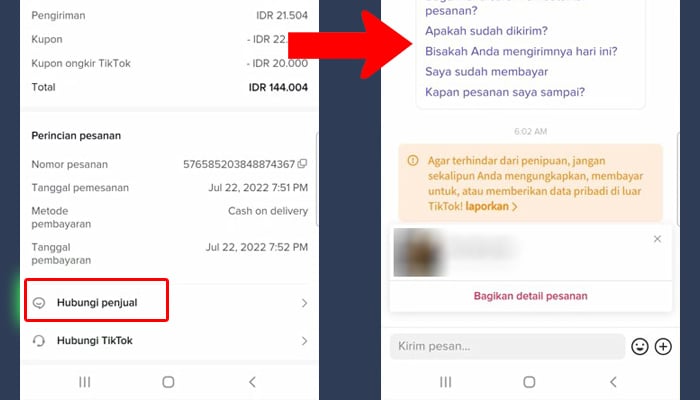 tiktok hubungi penjual