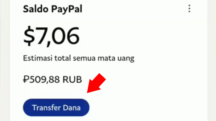 transfer dana setelah saldo paypal terkonversi