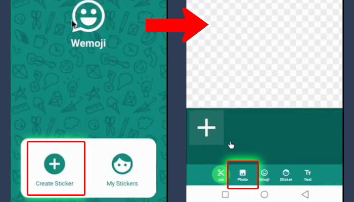 wemoji create sticker - photo