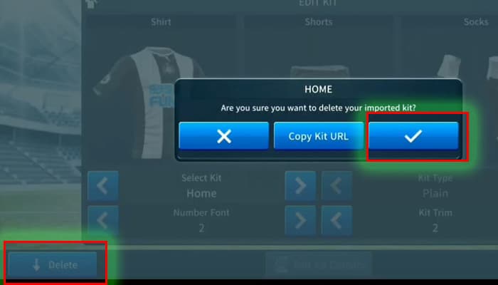 Dream League Soccer Delete Kit