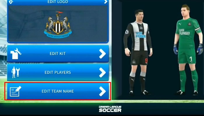 Dream League Soccer Edit Team Name