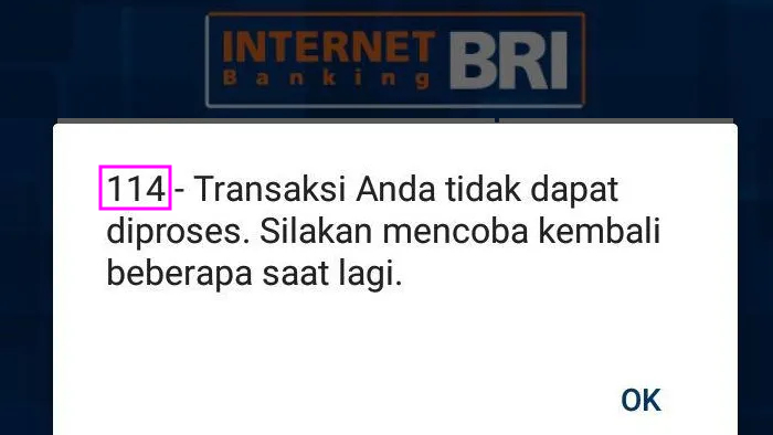 kode error internet banking bri 114