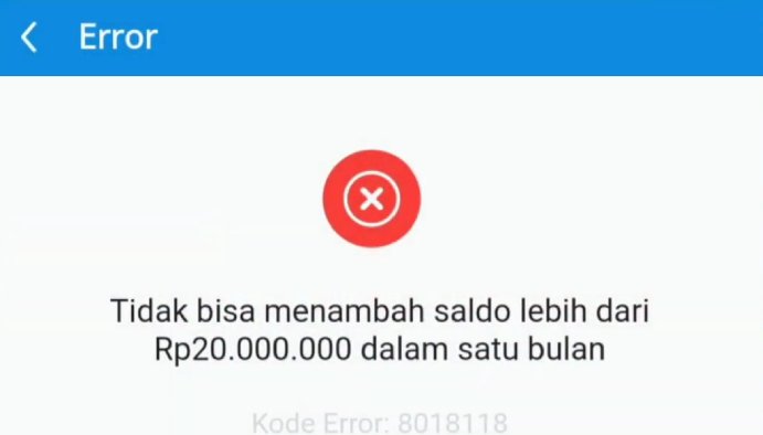 limit transfer aplikasi dompet digital