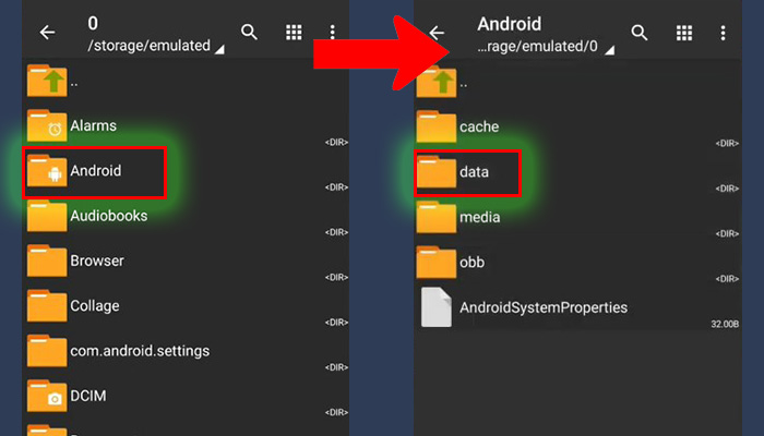 zarchiver android - data