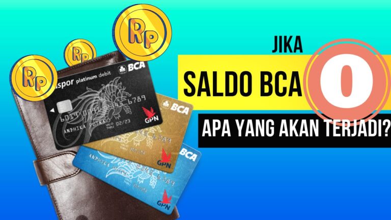 Saldo ATM BCA 0