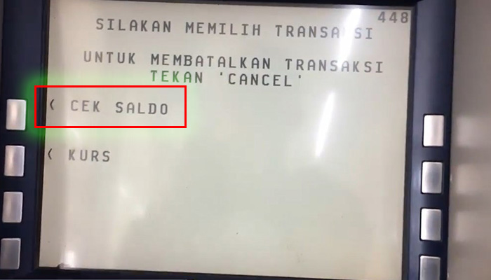 atm bca cek saldo