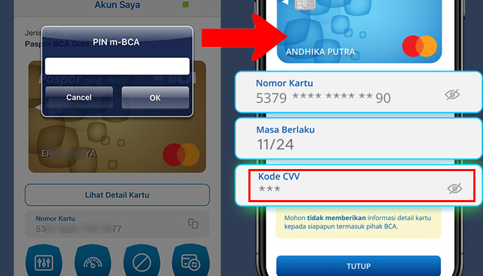 bca mobile pin bca - cvv