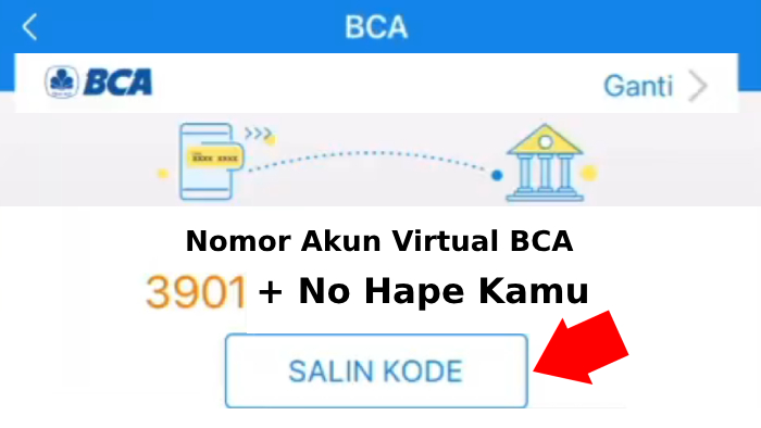 cara melihat nomor virtual account dana