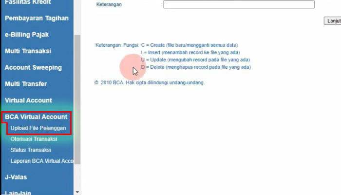 klikbca bisnis bca virtual account upload file pelanggan