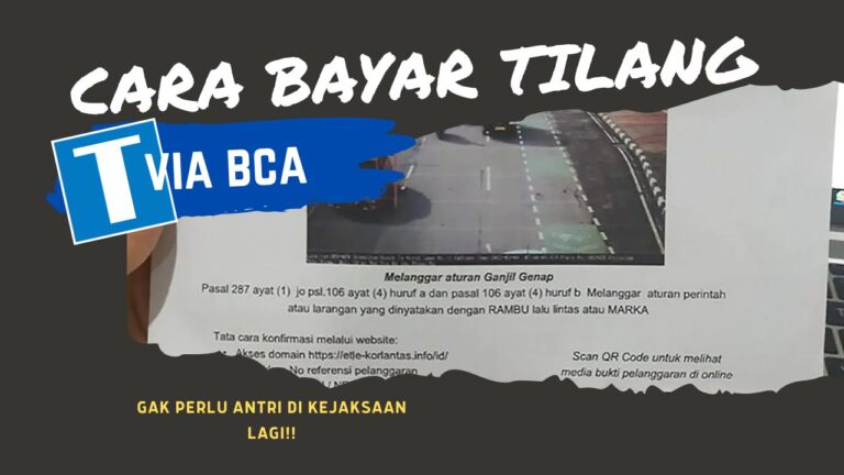 Cara Bayar Tilang Online BCA