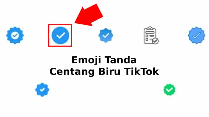 Font Centang Biru Tiktok