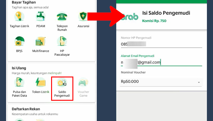 Grab Kios Saldo Pengemudi