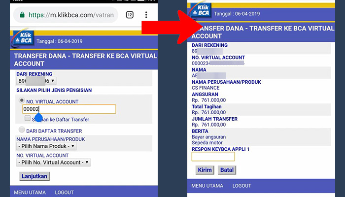 Klik BCA CS Finance VA