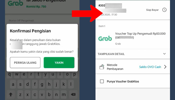 grab kios konfirmasi pengisian