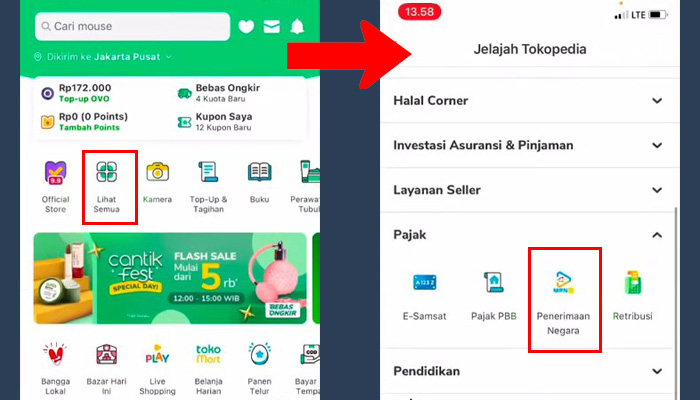 tokopedia lihat semua - penerimaan negara