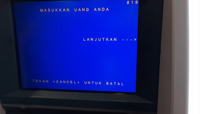 atm mandiri lanjutkan setor tunai