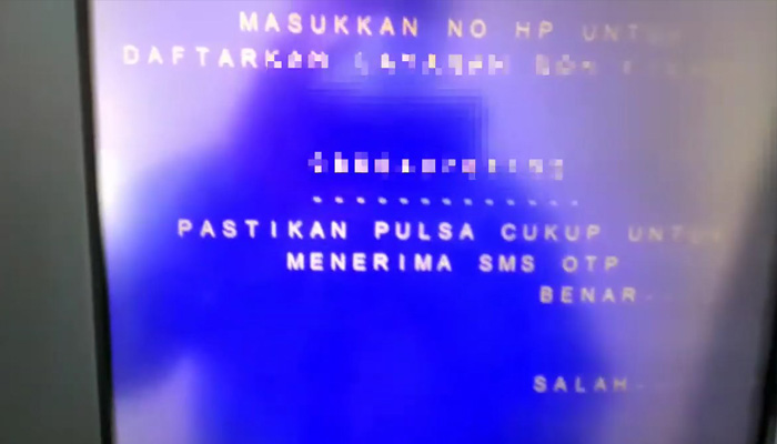 atm mandiri masukan nomor hp m-banking mandiri