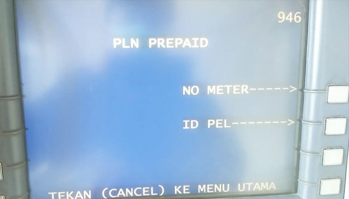 atm mandiri no meter id pel