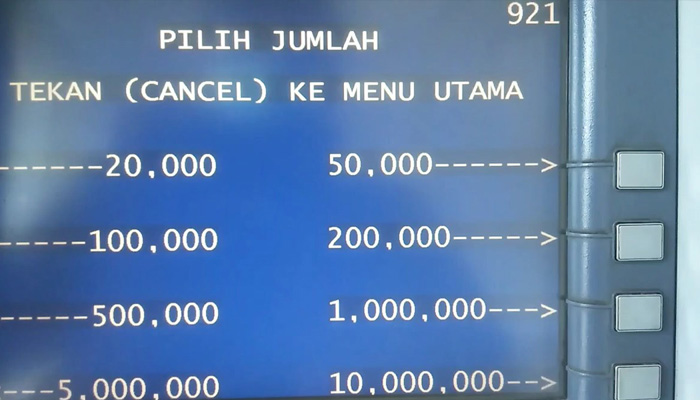 atm mandiri nominal token listrik