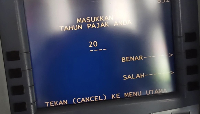 atm mandiri tahun pajak