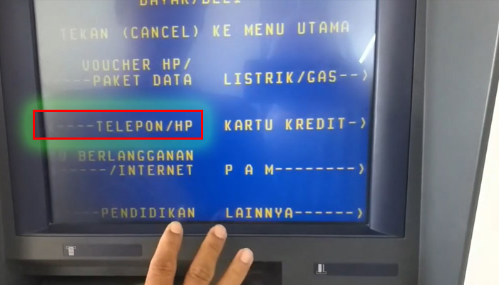 atm mandiri telepon hp