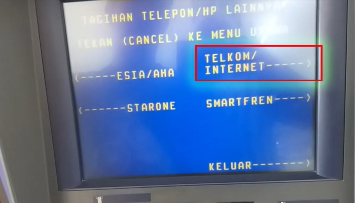 atm mandiri telkom internet