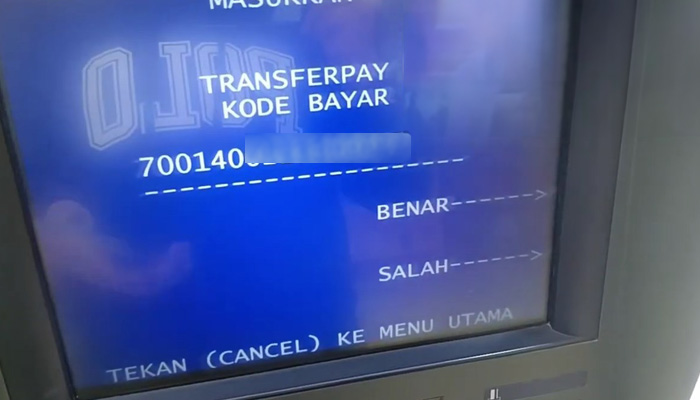 atm mandiri transferpay kode bayar akulaku