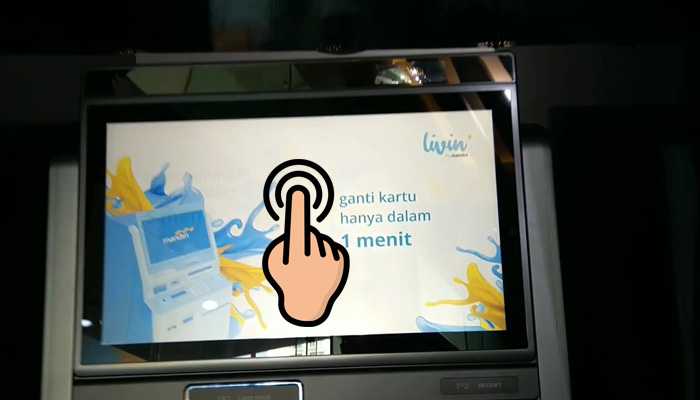 cs machine mandiri tekan layar