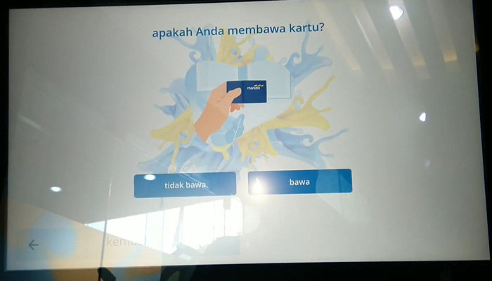 cs machine mandiri tidak bawa kartu