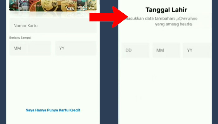 mandiri livin nomor kartu - tanggal lahir