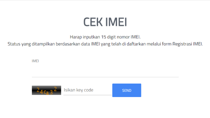 Cek Status IMEI iPhone ORI via Situs Bea Cukai